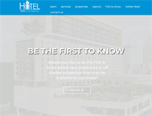 Tablet Screenshot of hotelinnvestments.com
